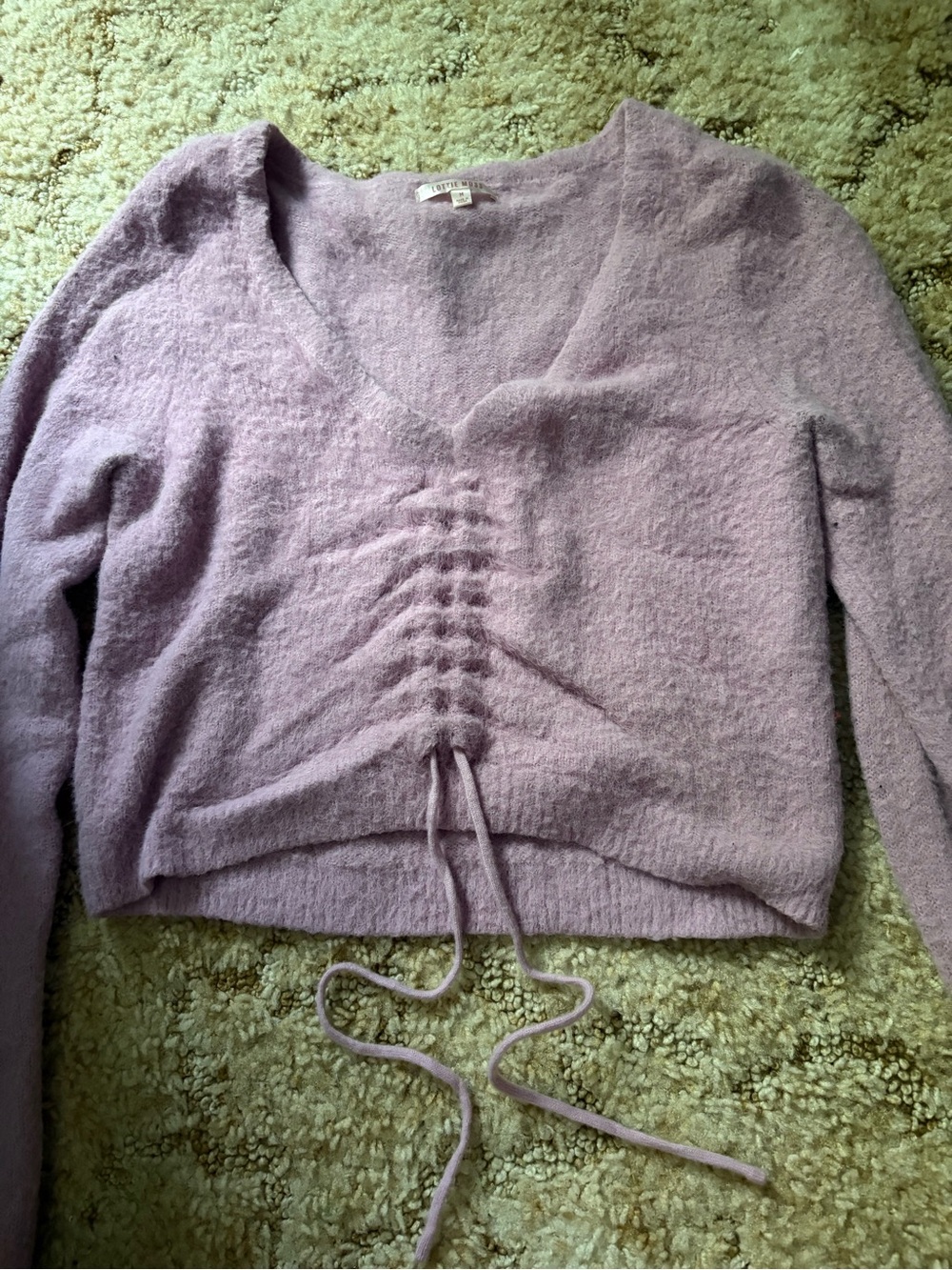 Purple Cropped Sweater